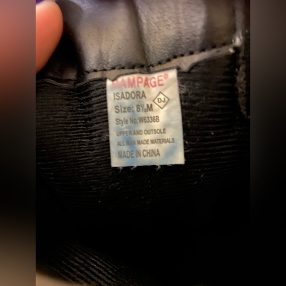 Rampage Ladies Size 8 1/2M Isadora Black Kneehigh Boots - Picture 2 of 5